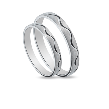 Βέρες Σετ Λευκόχρυσες MASCHIO FEMMINA SL40 - themelidisjewels